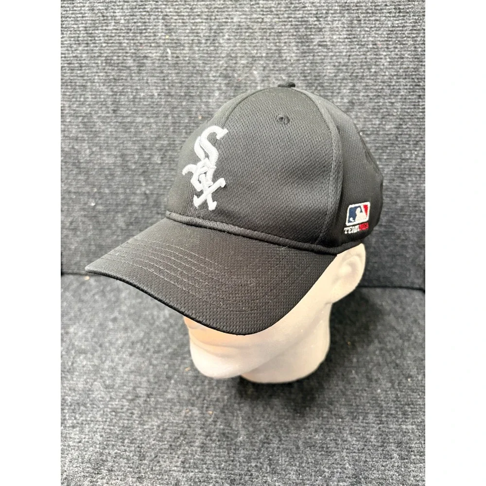 OC Sports Chicago White Sox MLB Youth Baseball Cap Black Mesh Adjustable Hat